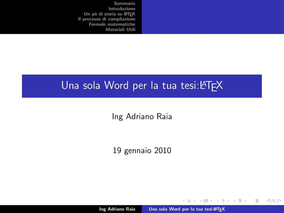 tesi:l A TEX