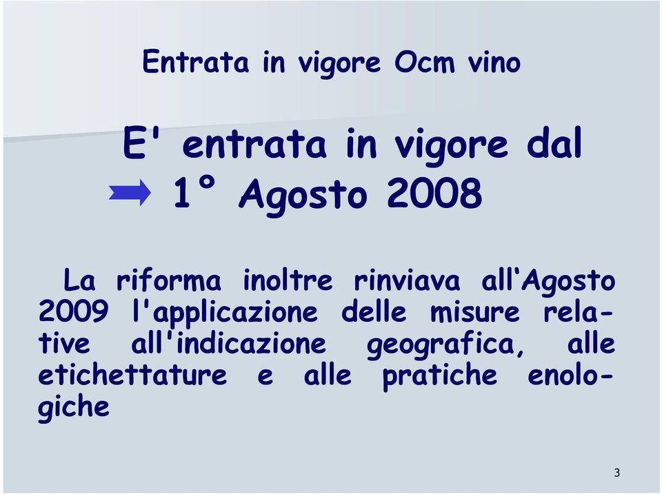 l'applicazione delle misure rela- tive all'indicazione