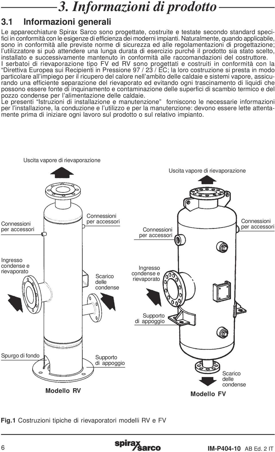 Naturalmente, quando applicabile, sono in conformità alle previste norme di sicurezza ed alle regolamentazioni di progettazione; l utilizzatore si può attendere una lunga durata di esercizio purché