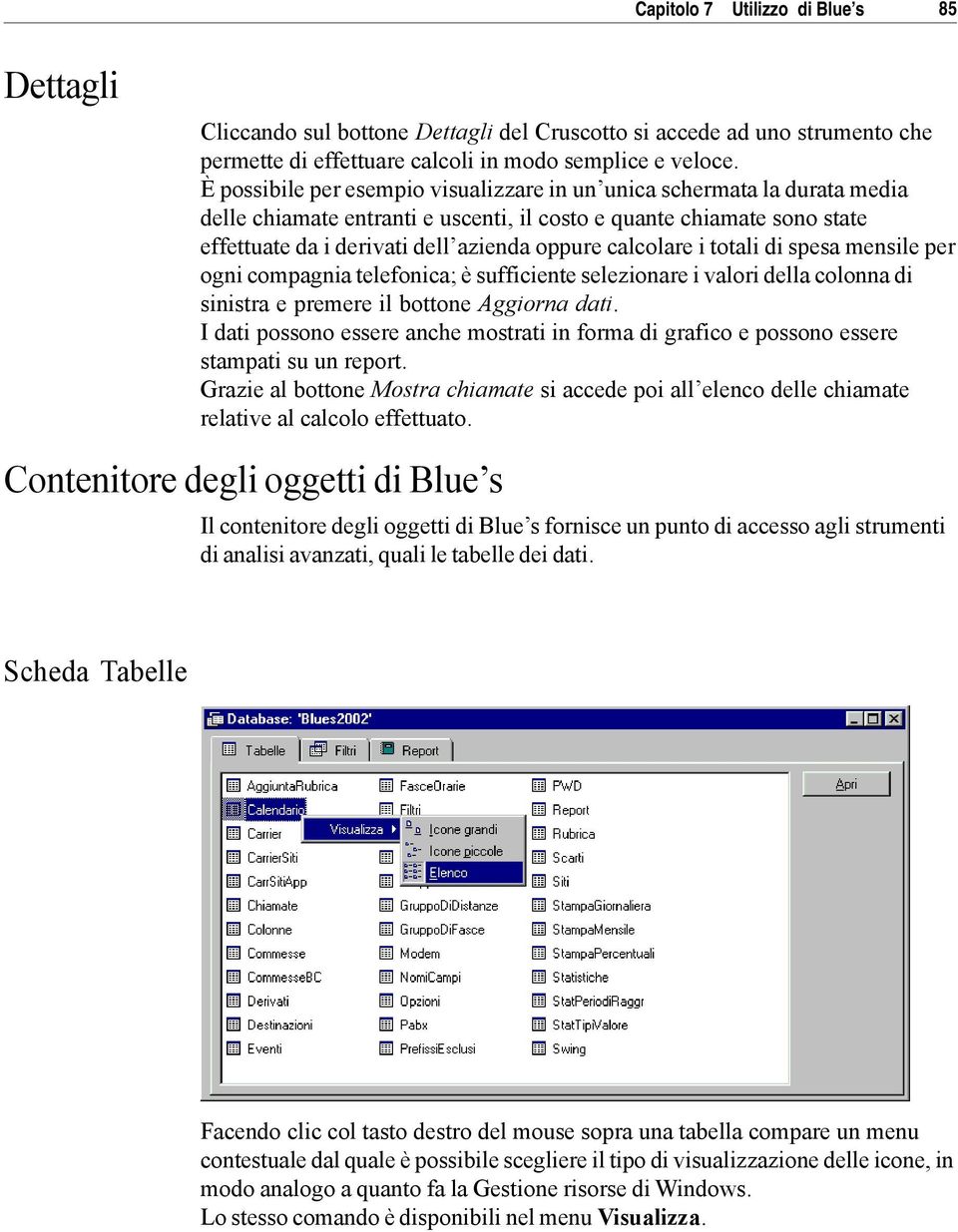 calcolare i totali di spesa mensile per ogni compagnia telefonica; è sufficiente selezionare i valori della colonna di sinistra e premere il bottone Aggiorna dati.