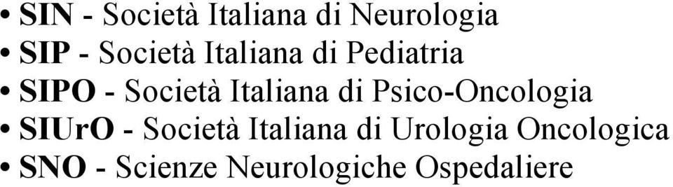 Psico-Oncologia SIUrO - Società Italiana di