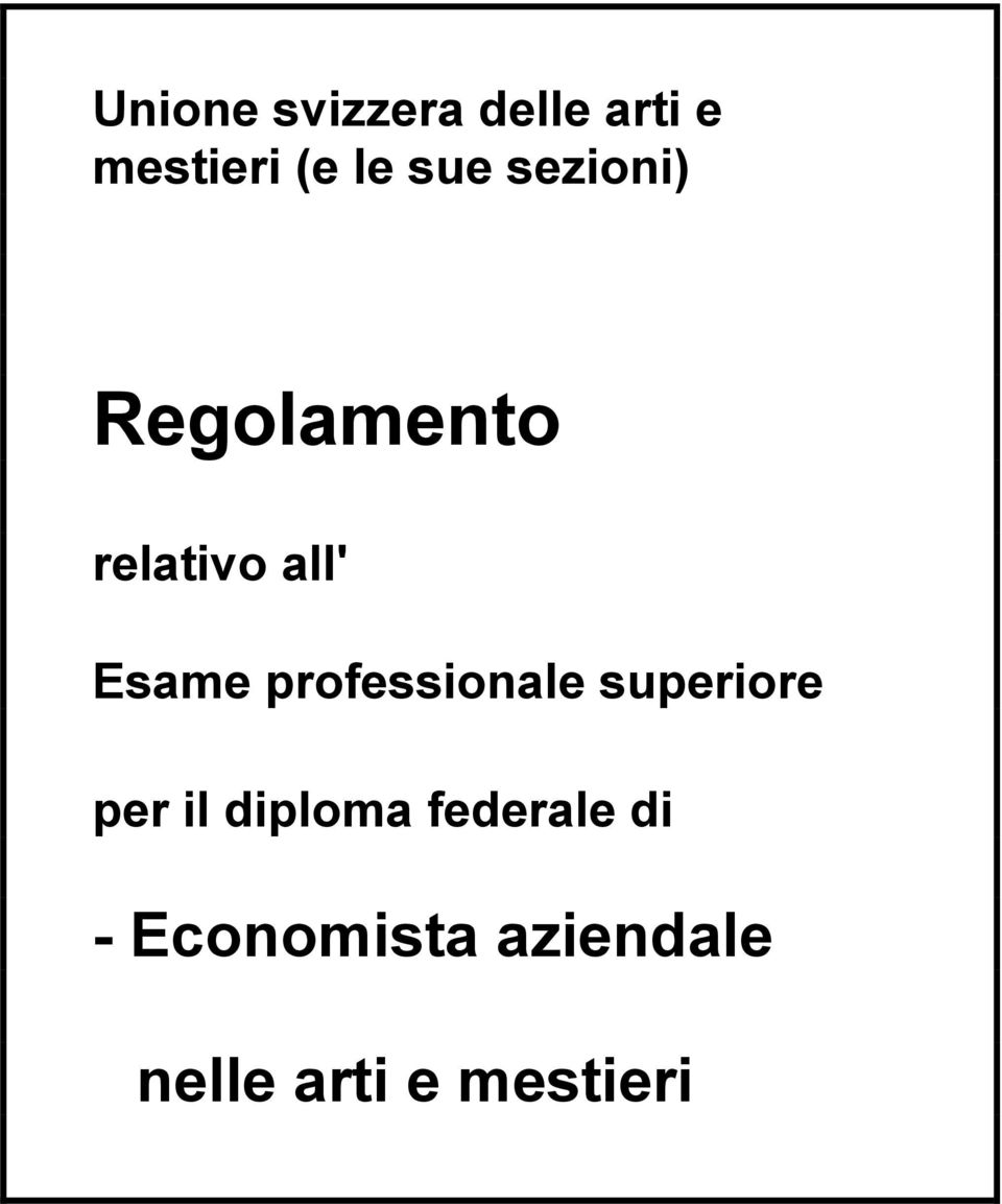 professionale superiore per il diploma