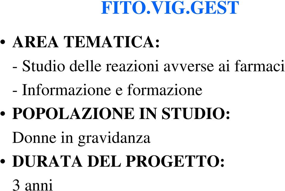 reazioni avverse ai farmaci - Informazione