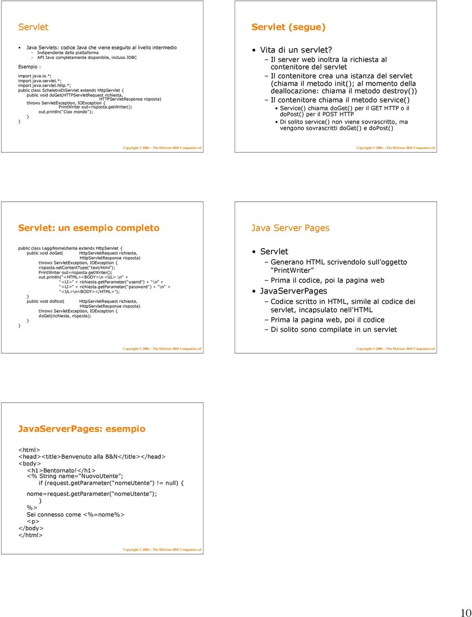 *; public class ScheletroDiServlet extends HttpServlet { public void doget(httpservletrequest richiesta, HTTPServletResponse risposta) throws ServletException, IOException { PrintWriter out=risposta.