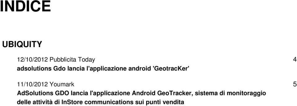 GDO lancia l'applicazione Android GeoTracker, sistema di