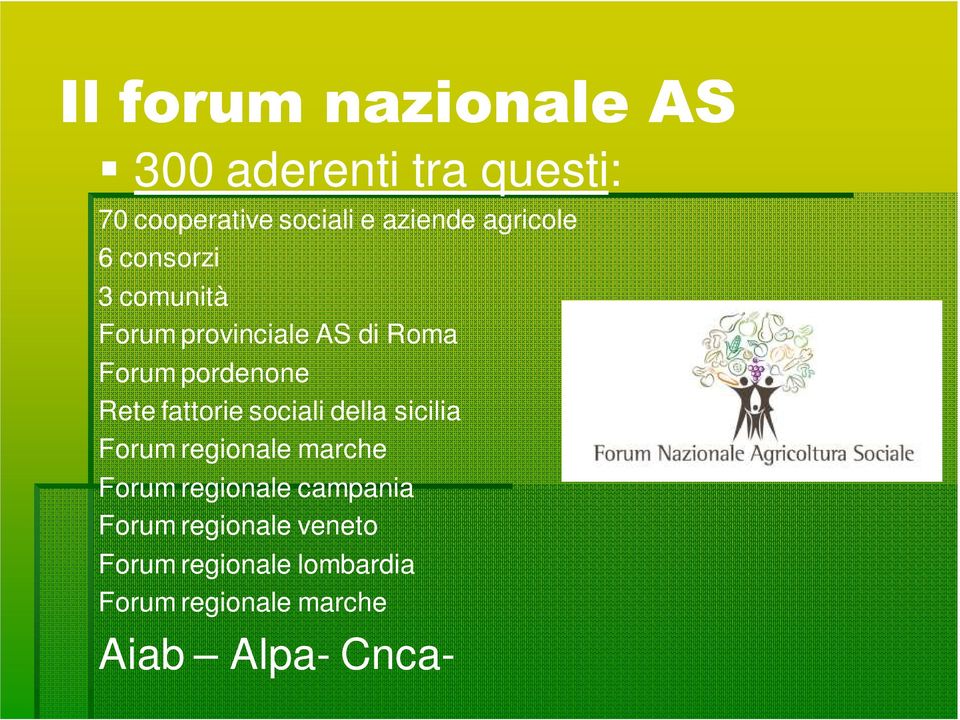 fattorie sociali della sicilia Forum regionale marche Forum regionale campania