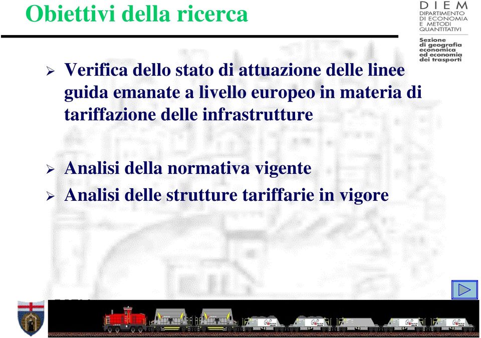 in materia di tariffazione delle infrastrutture Analisi