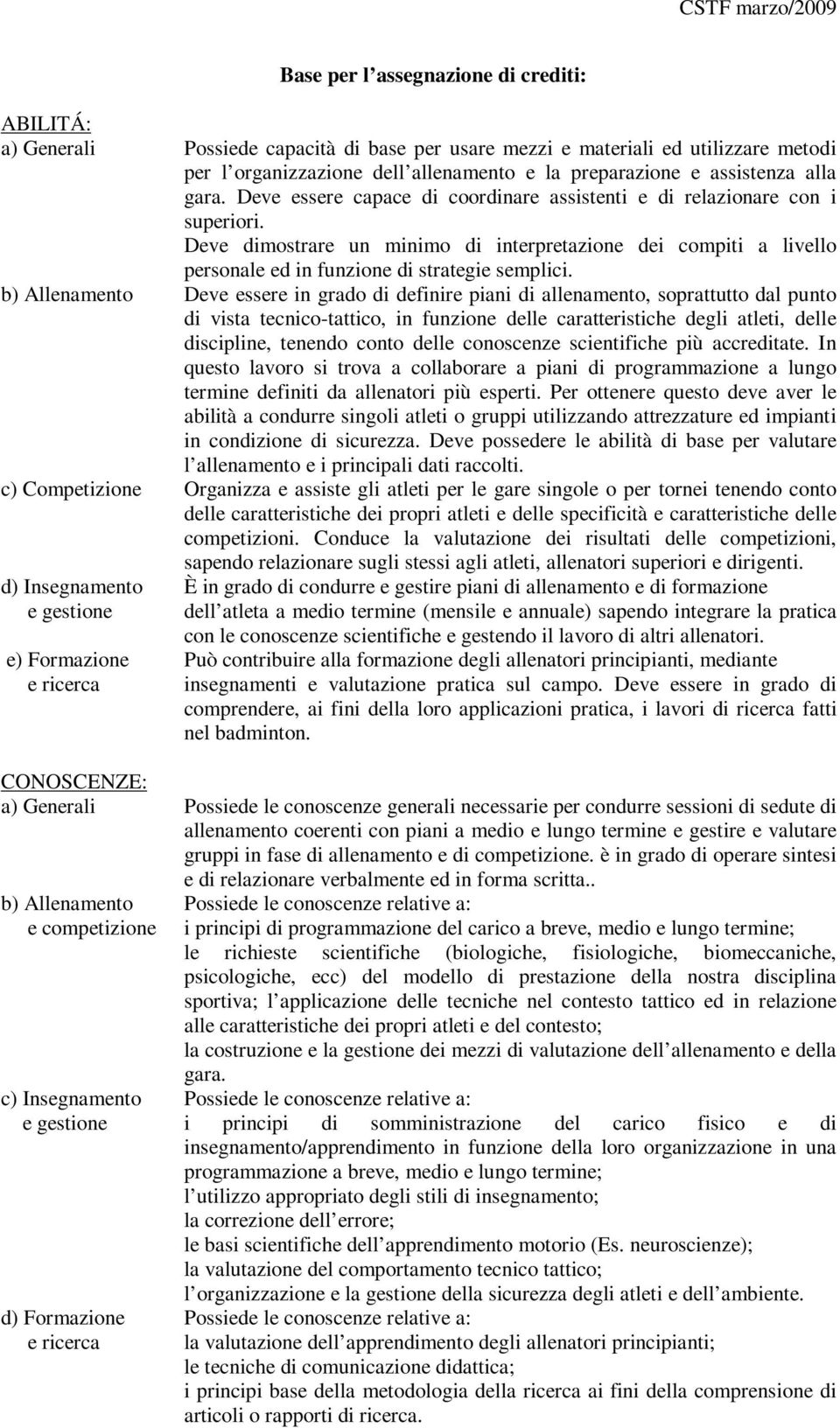 Deve dimostrare un minimo di interpretazione dei compiti a livello personale ed in funzione di strategie semplici.