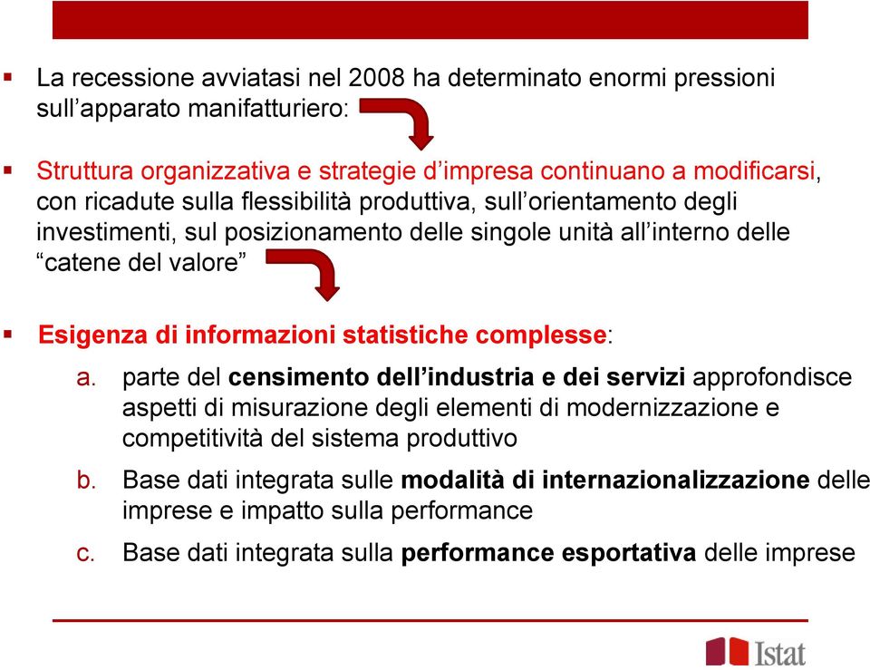 informazioni statistiche complesse: a.