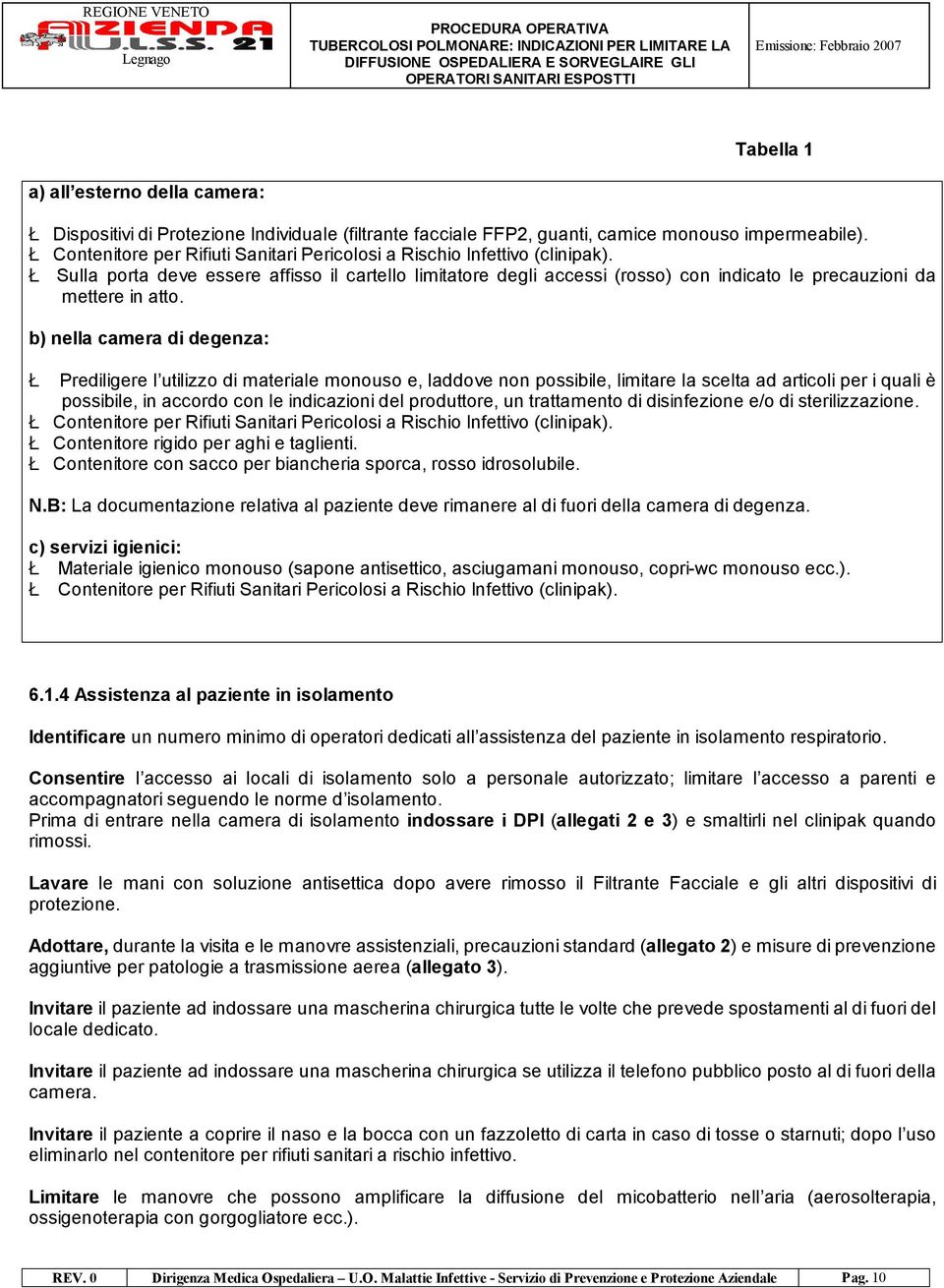 Ł Sulla porta deve essere affisso il cartello limitatore degli accessi (rosso) con indicato le precauzioni da mettere in atto.