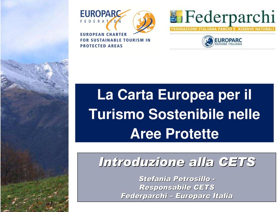 Introduzione alla CETS Stefania