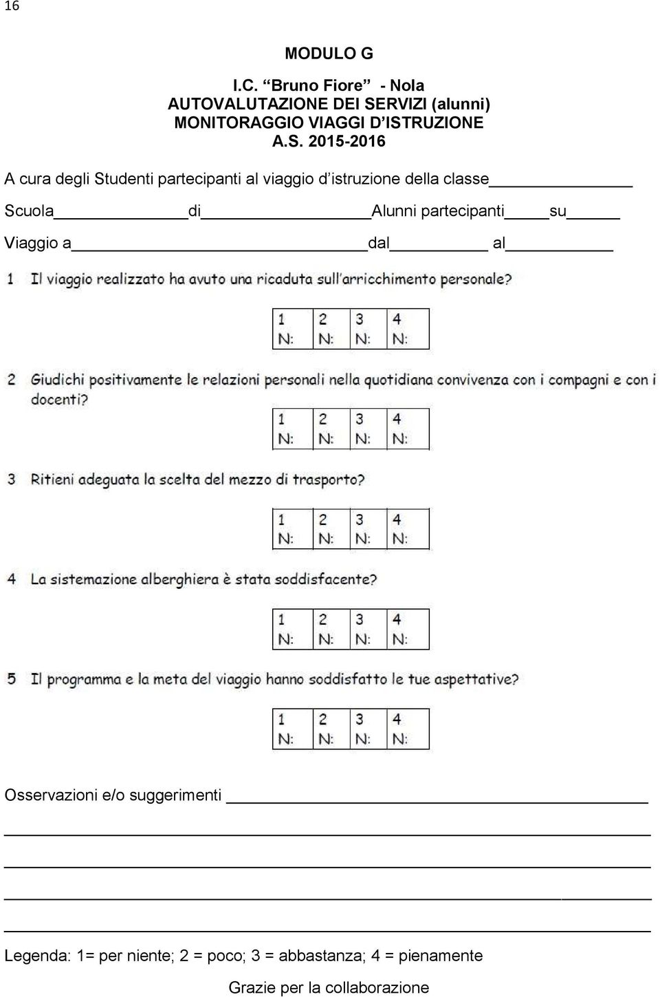 S. 2015-2016 A cura degli Studenti partecipanti al viaggio d istruzione della classe Scuola