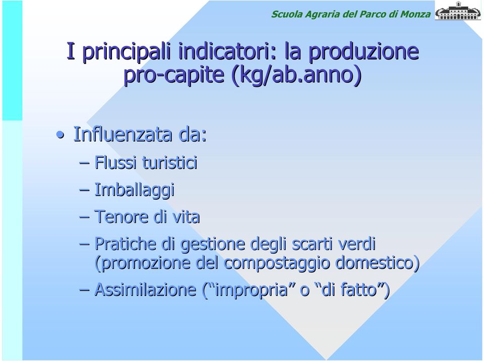 Pratiche di gestione degli scarti verdi (promozione del