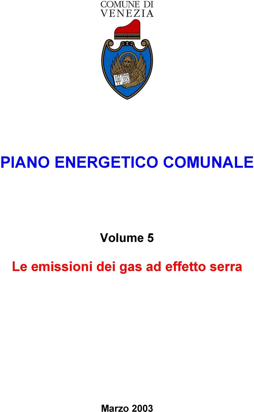 emissioni dei gas ad