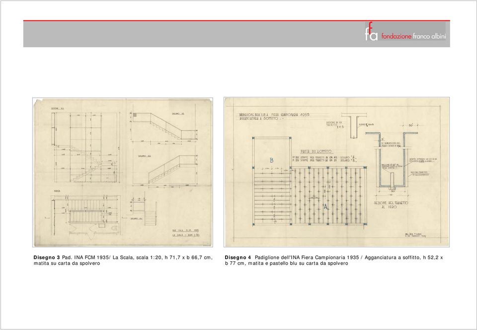 Disegno 4 Padiglione dell'ina Fiera Campionaria 1935 /