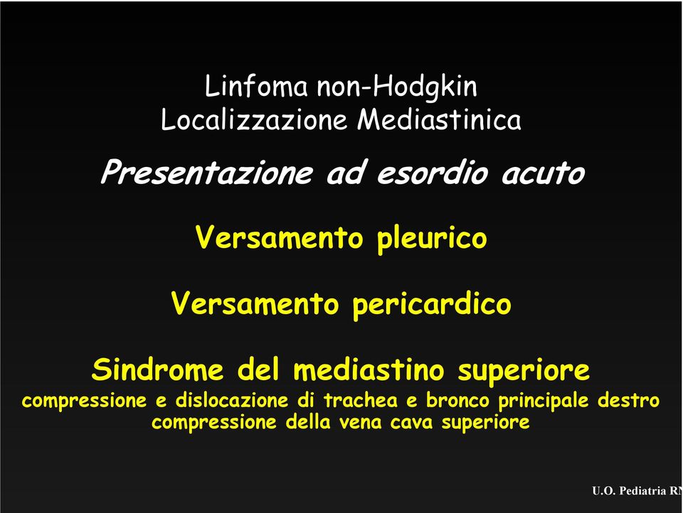 pericardico Sindrome del mediastino superiore compressione e