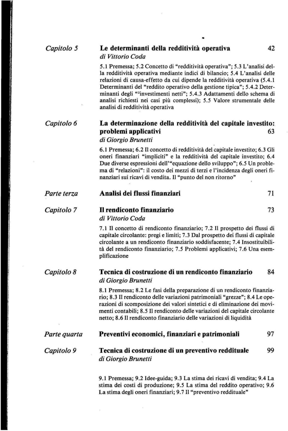 4.3 Adattamenti dello schema di analisi richiesti nei casi più complessi); 5.