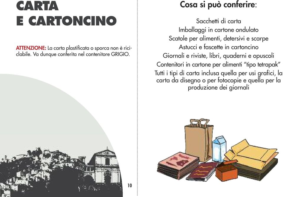 fascette in cartoncino Giornali e riviste, libri, quaderni e opuscoli Contenitori in cartone per alimenti tipo tetrapak Tutti