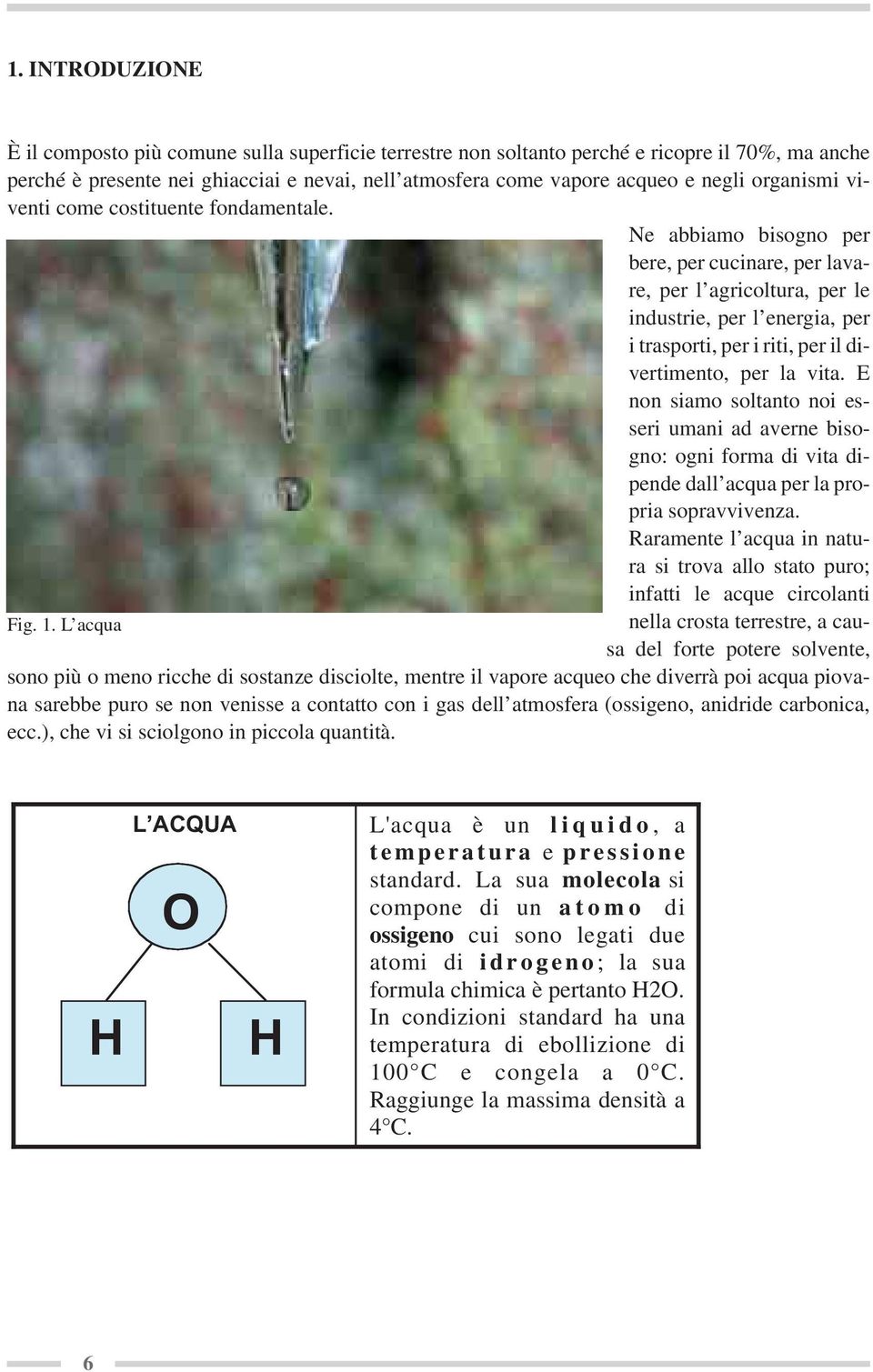 Ne abbiamo bisogno per bere, per cucinare, per lavare, per l agricoltura, per le industrie, per l energia, per i trasporti, per i riti, per il divertimento, per la vita.