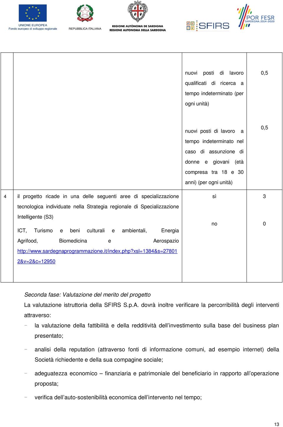 beni culturali e ambientali, Energia Agrifood, Biomedicina e Aerospazio http://www.sardegnaprogrammazione.it/index.php?