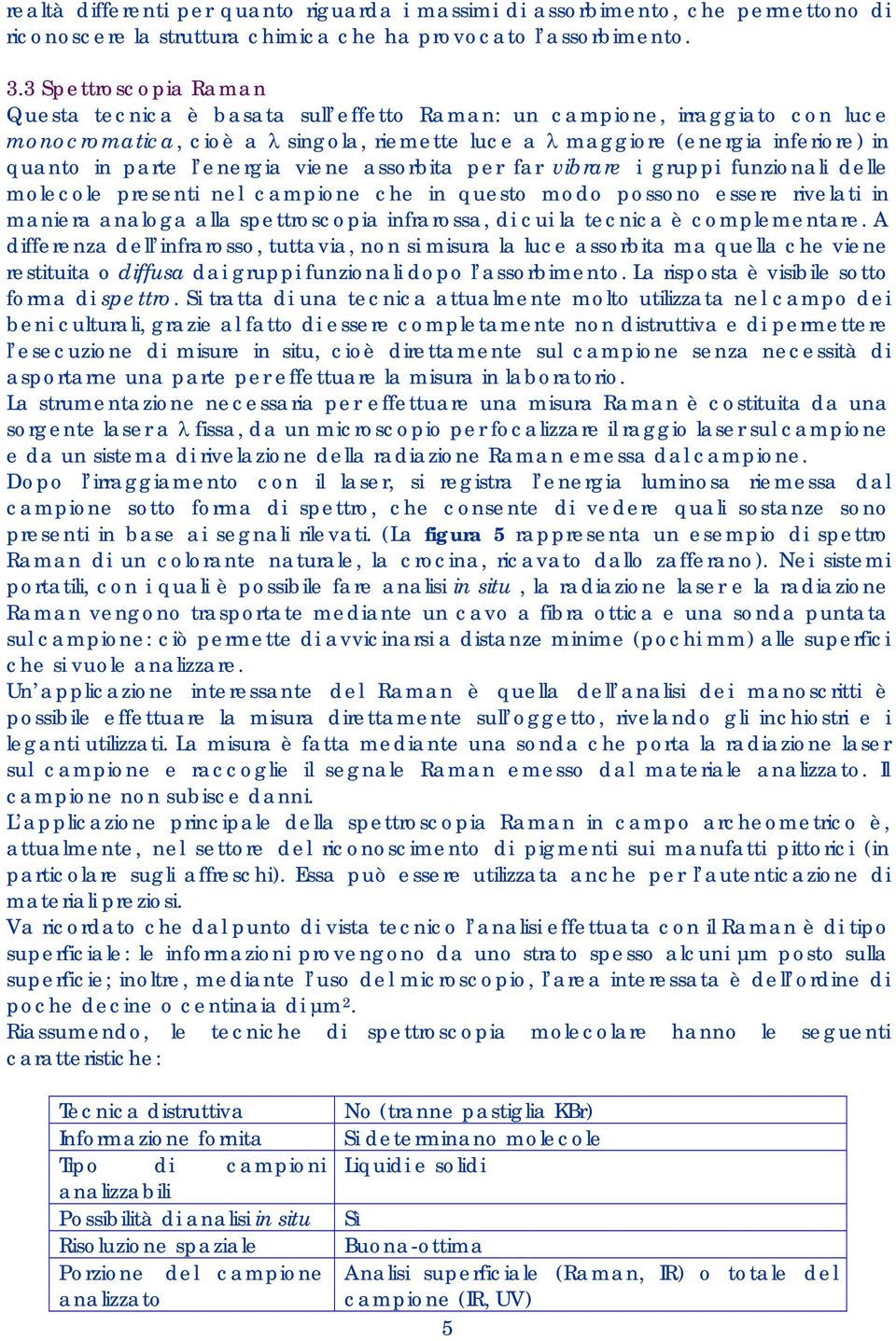 energia viene assorbita per far vibrare i gruppi funzionali delle molecole presenti nel campione che in questo modo possono essere rivelati in maniera analoga alla spettroscopia infrarossa, di cui la