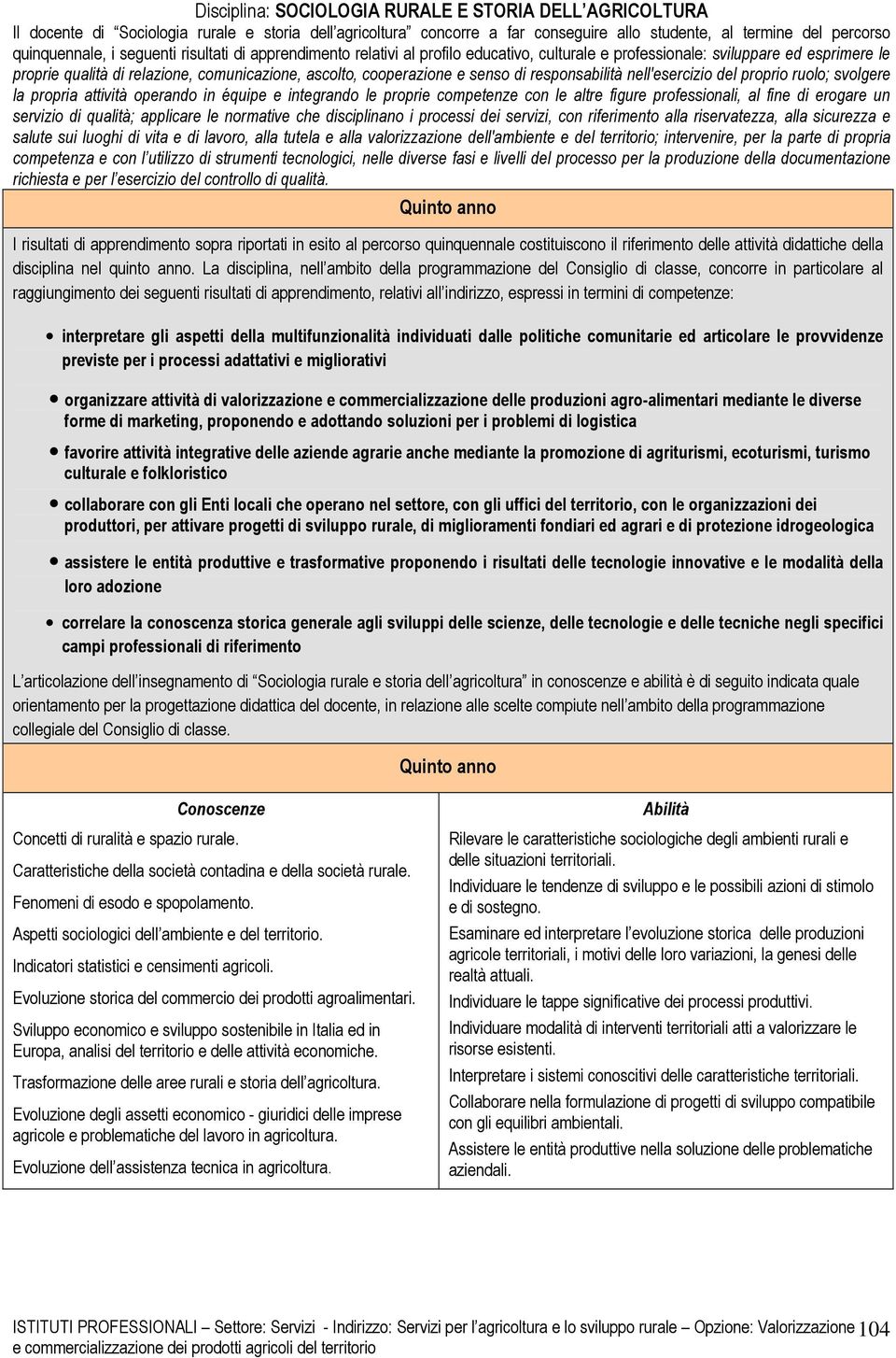 responsabilità nell'esercizio del proprio ruolo; svolgere la propria attività operando in équipe e integrando le proprie competenze con le altre figure professionali, al fine di erogare un servizio