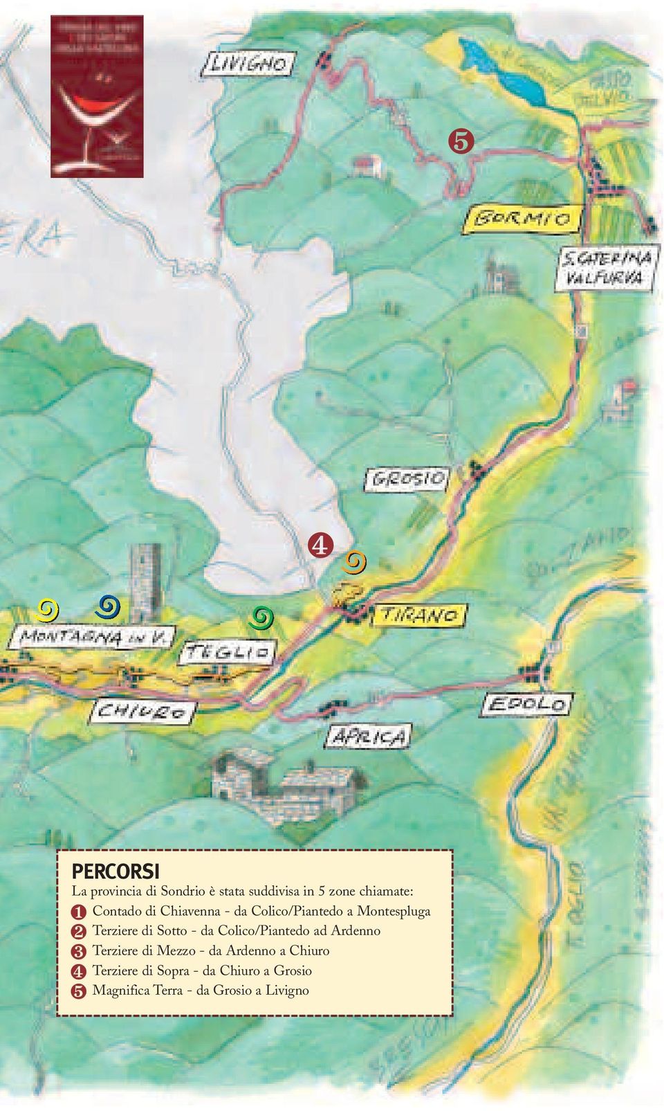 Sotto - da Colico/Piantedo ad Ardenno Terziere di Mezzo - da Ardenno a