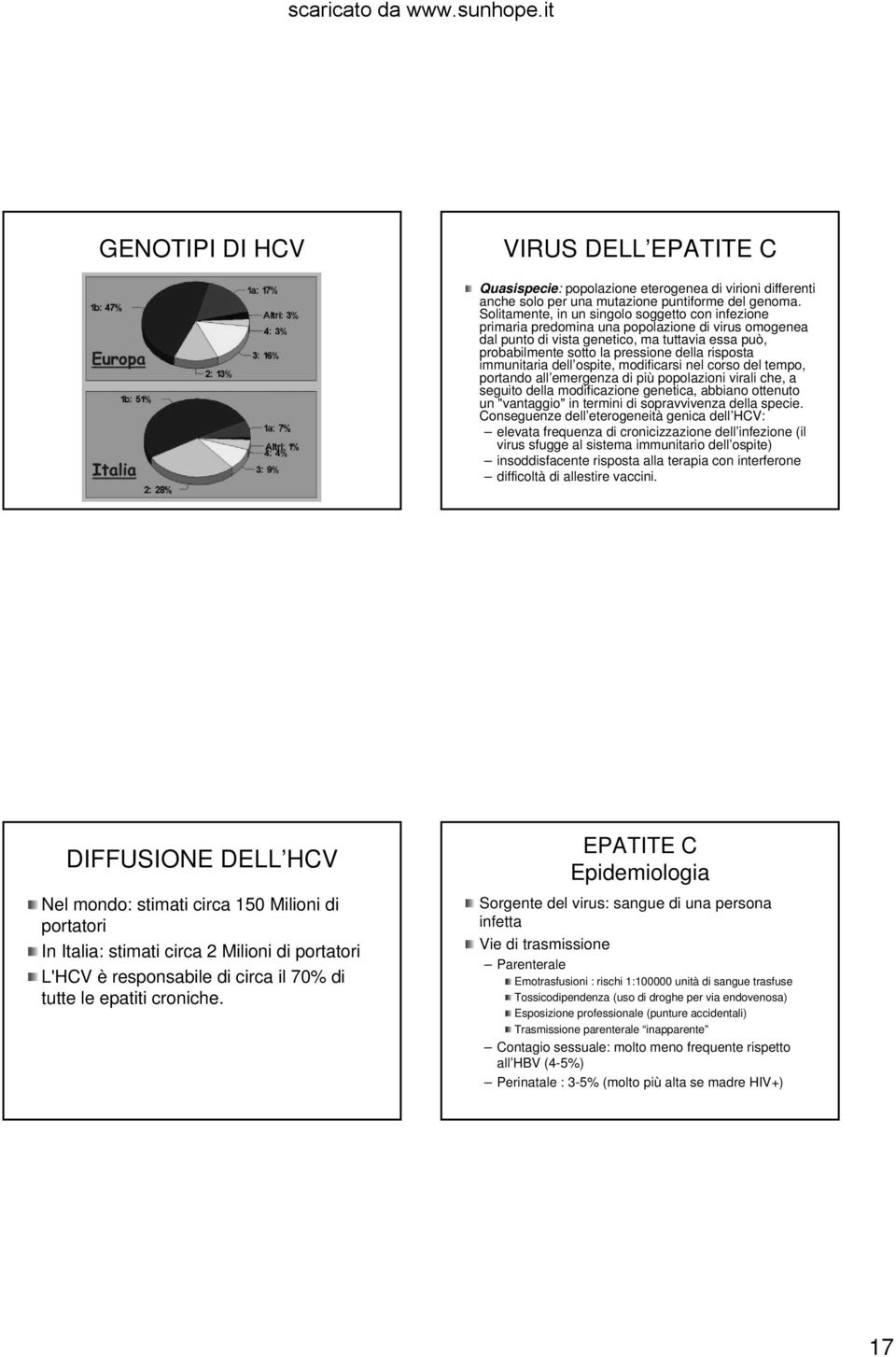 risposta immunitaria dell ospite, modificarsi nel corso del tempo, portando all emergenza di più popolazioni virali che, a seguito della modificazione genetica, abbiano ottenuto un "vantaggio" in