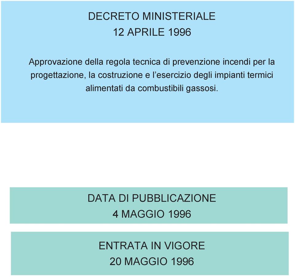 lõesercizio degli impianti termici alimentati da combustibili