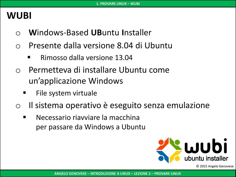 04 Permetteva di installare Ubuntu cme un applicazine Windws File system virtuale