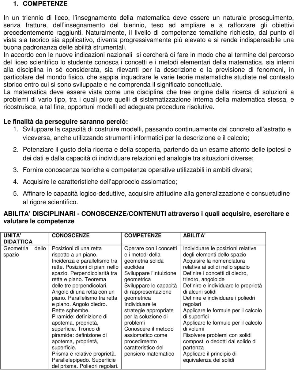 Naturalmente, il livello di competenze tematiche richiesto, dal punto di vista sia teorico sia applicativo, diventa progressivamente più elevato e si rende indispensabile una buona padronanza delle