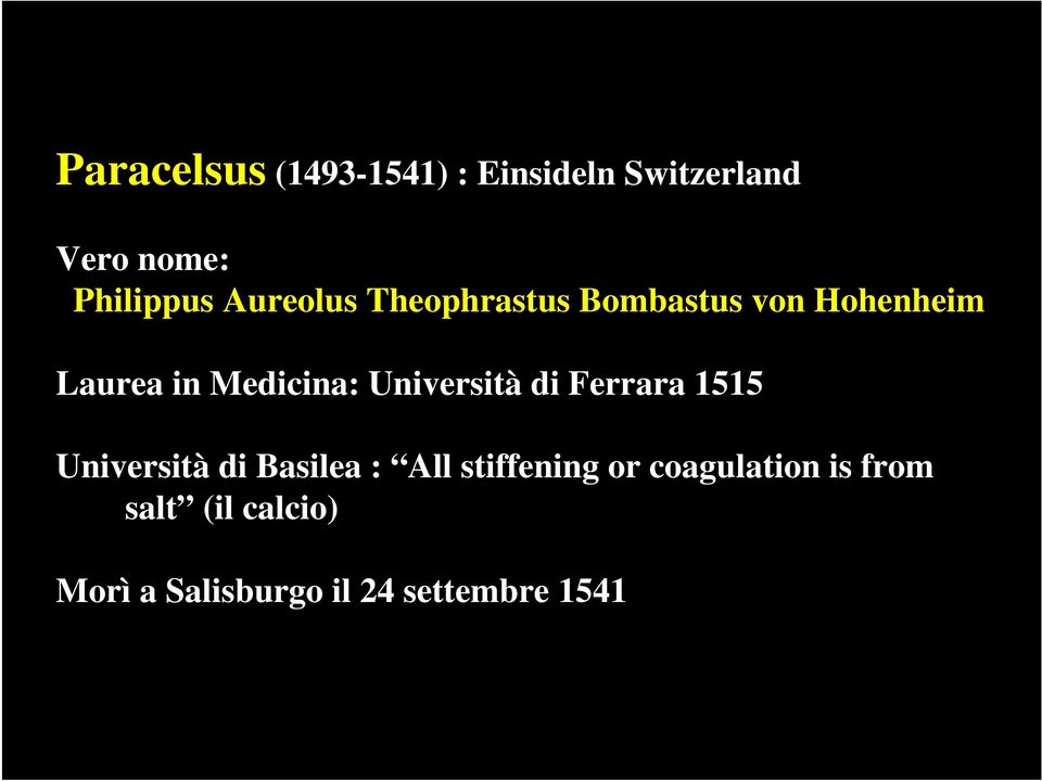 Università di Ferrara 1515 Università di Basilea : All stiffening or