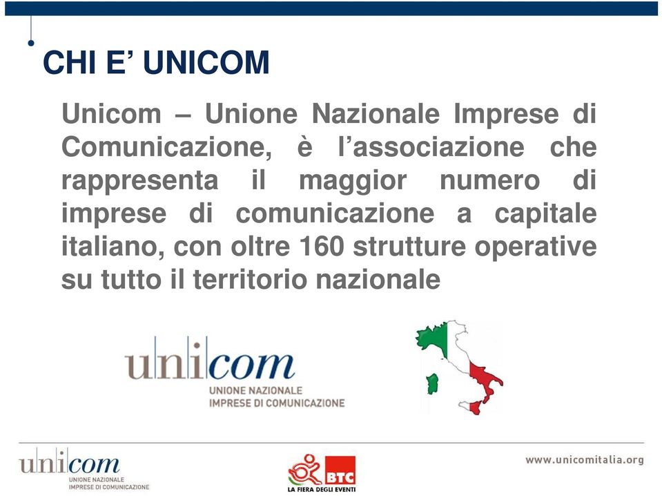 maggior numero di imprese di comunicazione a capitale