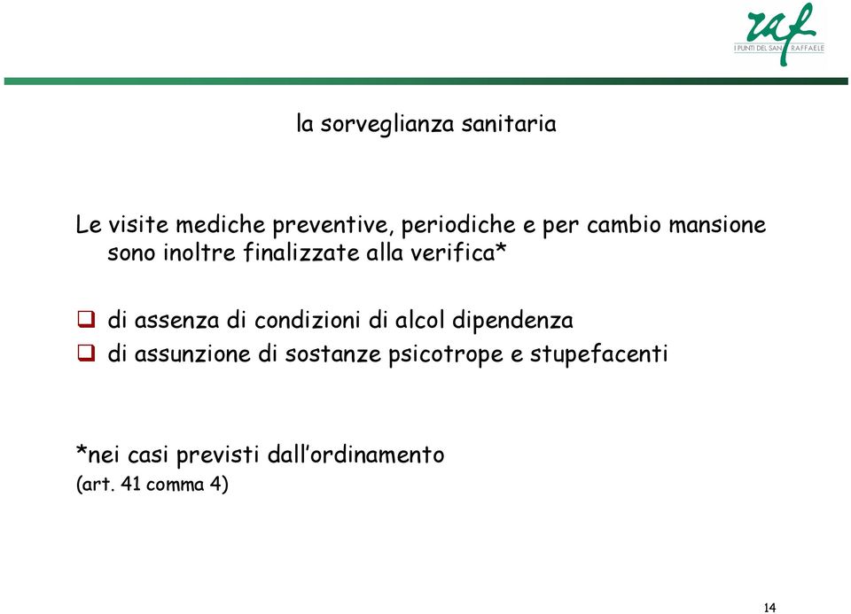 di condizioni di alcol dipendenza di assunzione di sostanze psicotrope