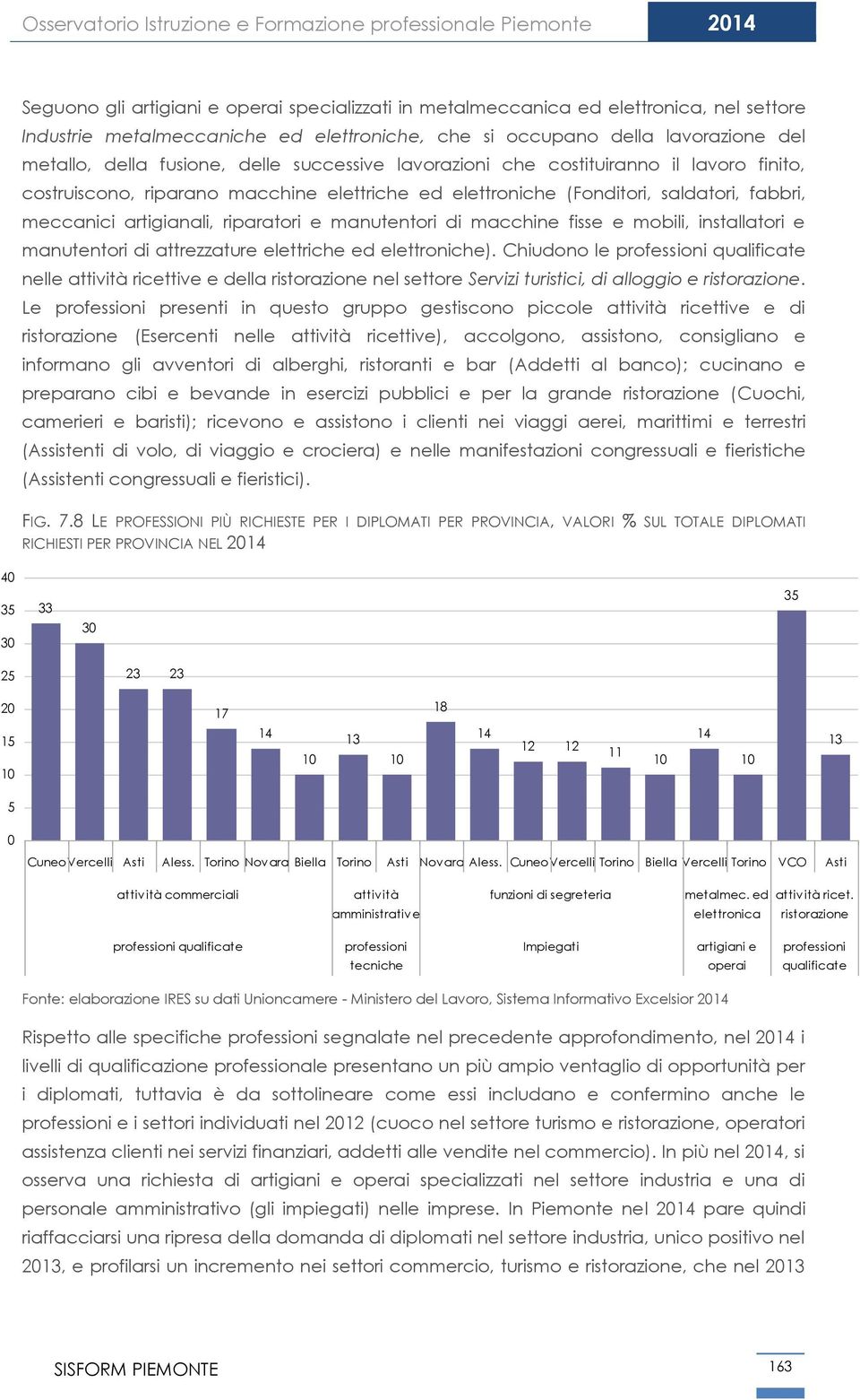 saldatori, fabbri, meccanici artigianali, riparatori e manutentori di macchine fisse e mobili, installatori e manutentori di attrezzature elettriche ed elettroniche).