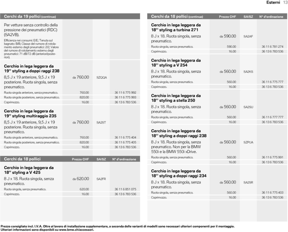 Efficienza nei consumi: E/E; Tenuta sul bagnato: B/B; Classe del rumore di rotolamento esterno degli pneumatici: 2/2; Valore del rumore di rotolamento esterno degli pneumatici: 71 db/72 db