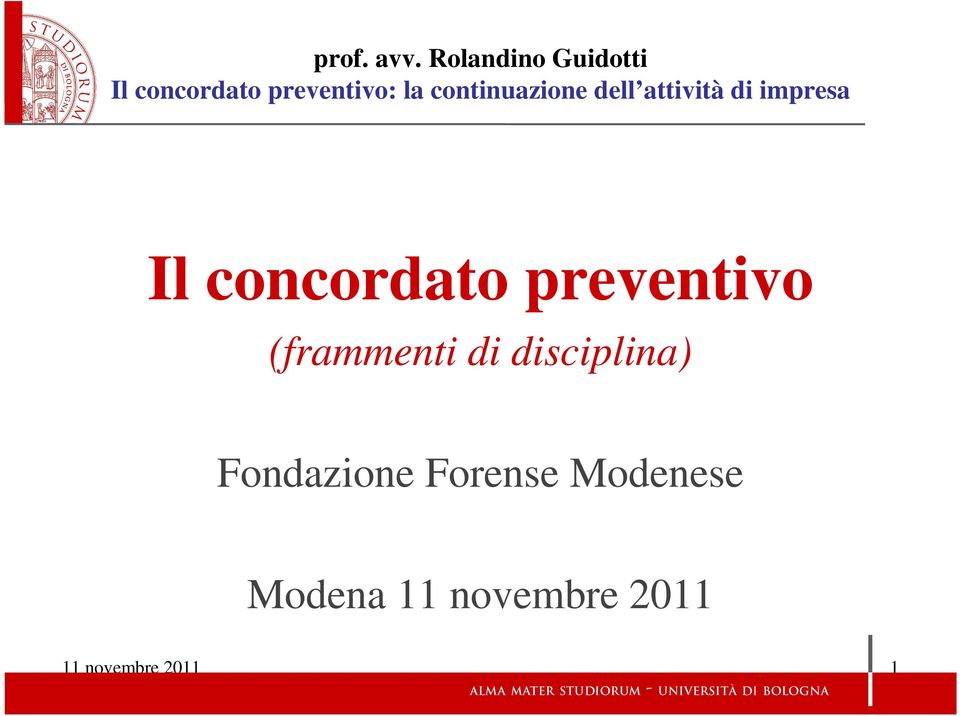 Fondazione Forense Modenese