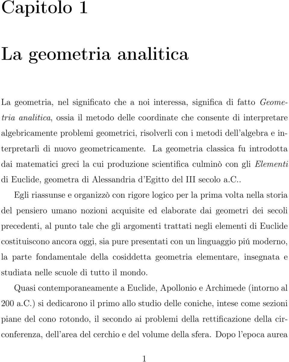 La geometria cl