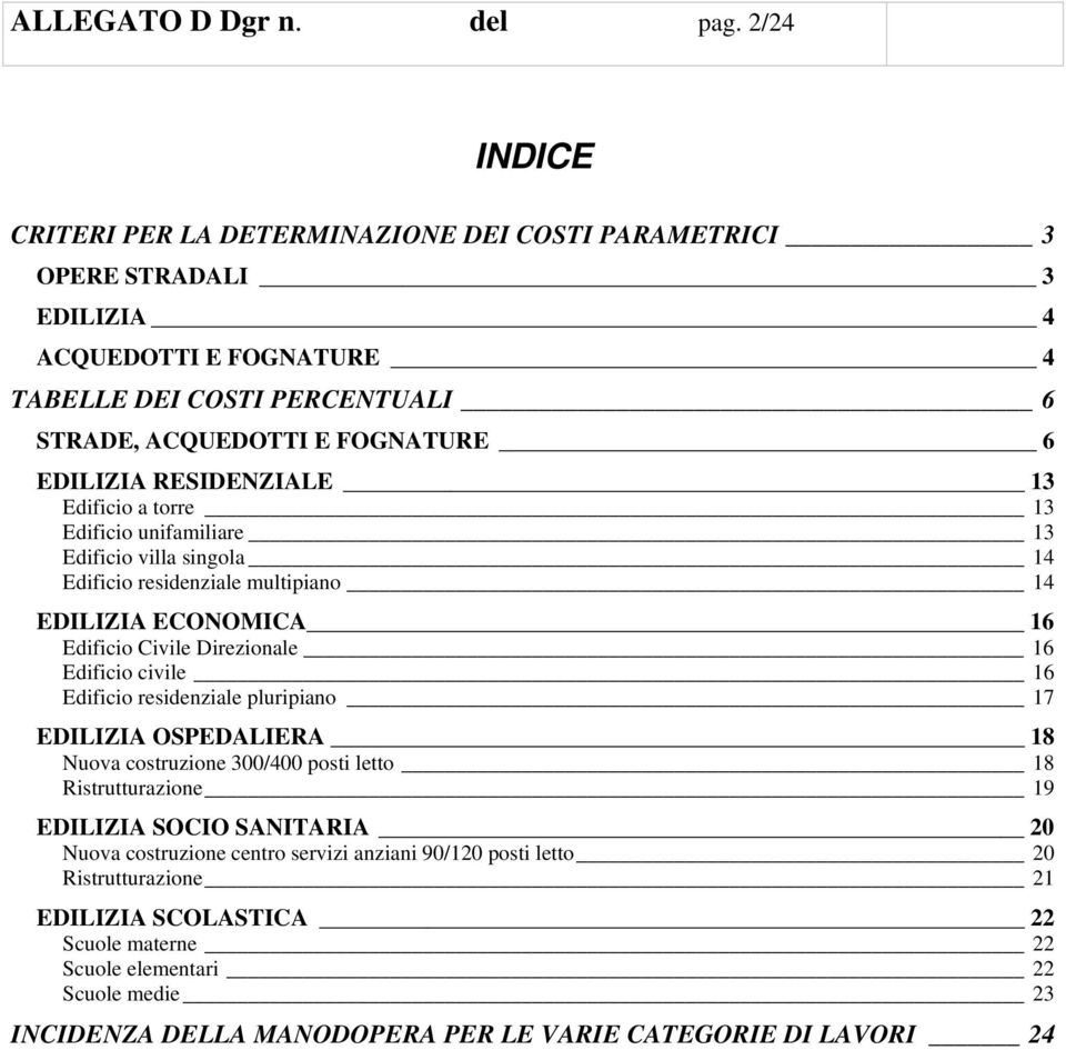 RESIDENZIALE 13 Edificio a torre 13 Edificio unifamiliare 13 Edificio villa singola 14 Edificio residenziale multipiano 14 EDILIZIA ECONOMICA 16 Edificio Civile Direzionale 16 Edificio civile 16