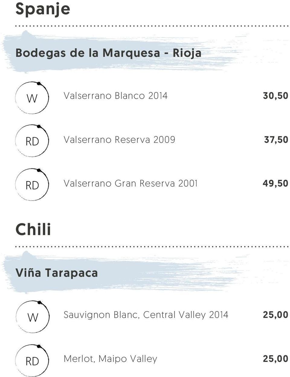 Gran Reserva 2001 49,50 Chili Viña Tarapaca Sauvignon