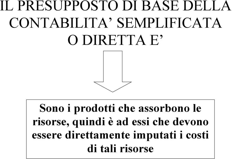 assorbono le risorse, quindi è ad essi che