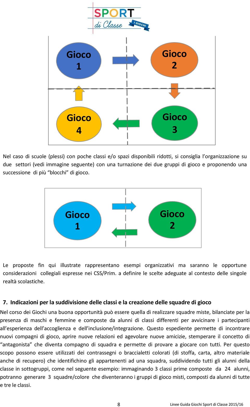 a definire le scelte adeguate al contesto delle singole realtà scolastiche. 7.