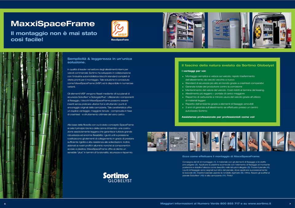 pronti per il montaggio. Tale soluzione è conosciuta come MaxxiSpaceFrame () ed è disponibile in numerose varianti.