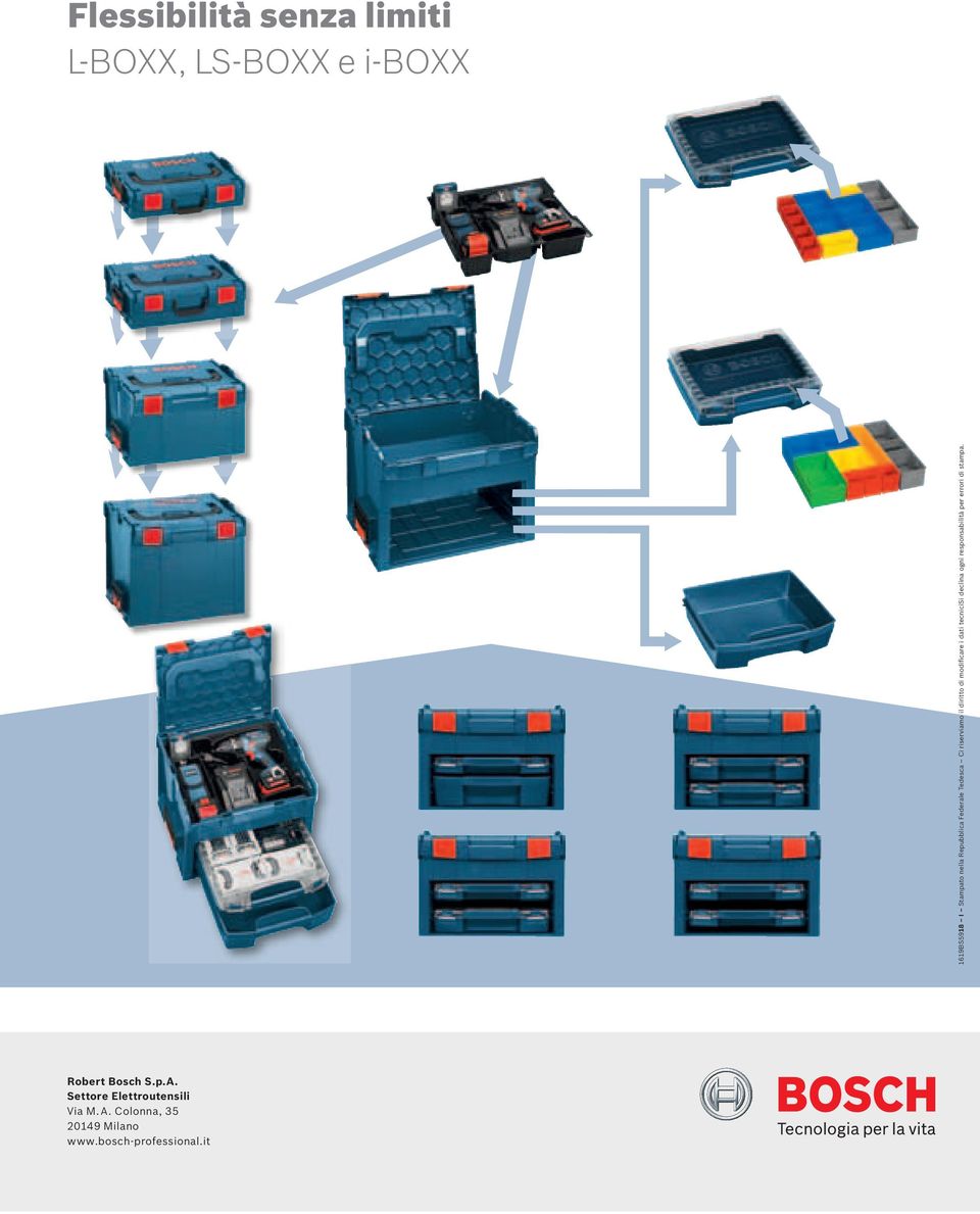 di stampa. Flessibilità senza limiti L-BOXX, LS-BOXX e i-boxx Robert Bosch S.p.A.
