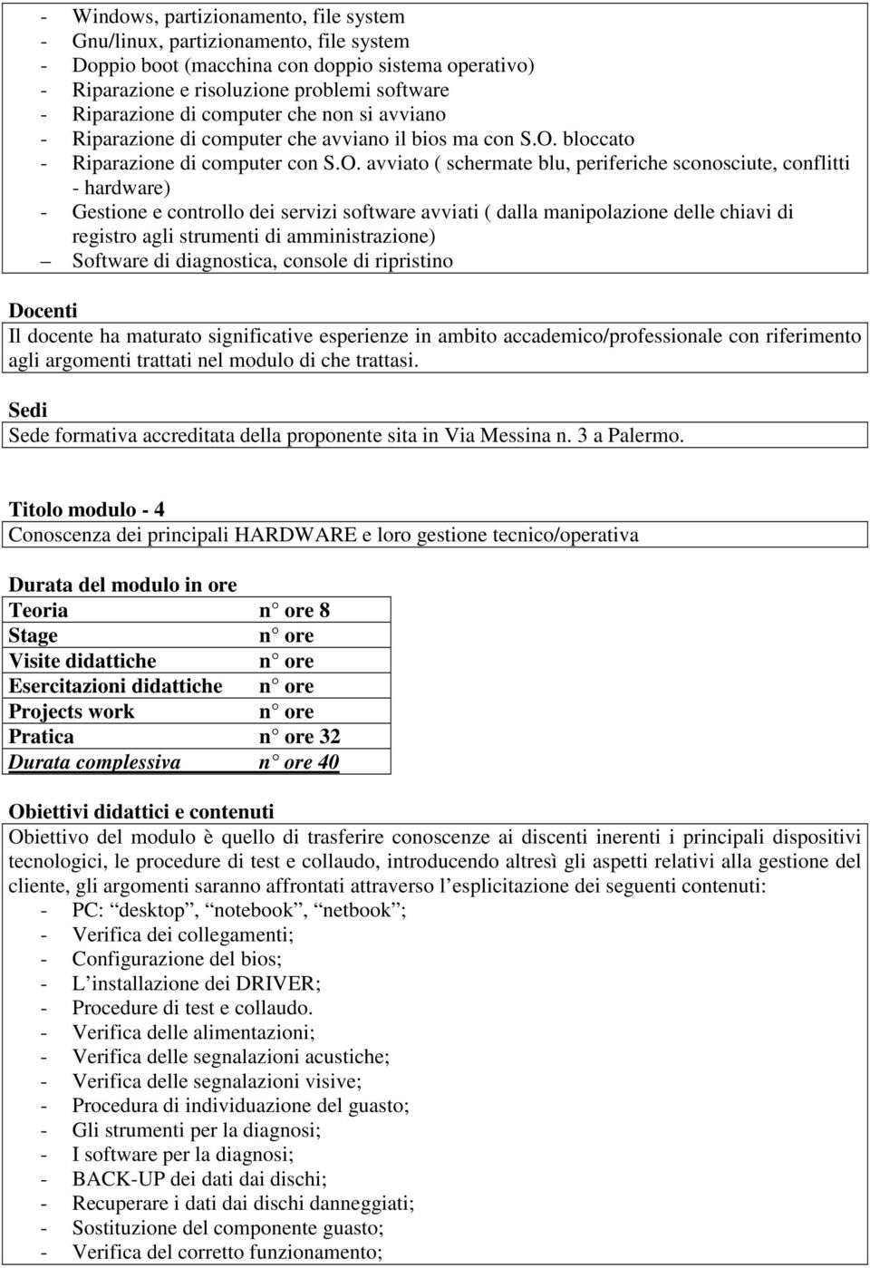 bloccato - Riparazione di computer con S.O.