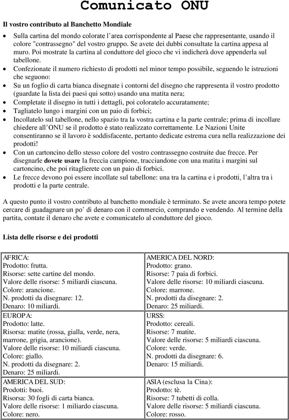 Confezionate il numero richiesto di prodotti nel minor tempo possibile, seguendo le istruzioni che seguono: Su un foglio di carta bianca disegnate i contorni del disegno che rappresenta il vostro