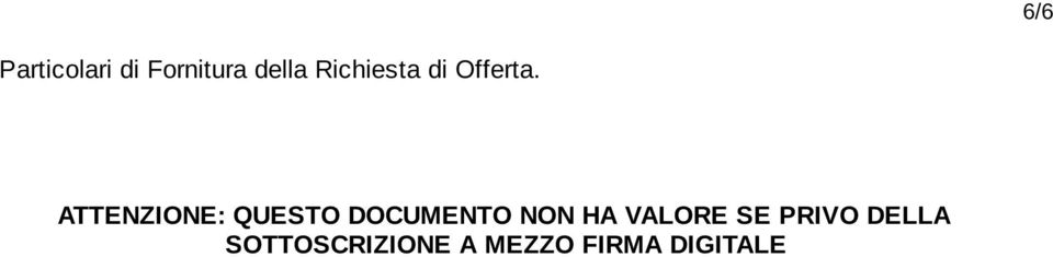 ATTENZIONE: QUESTO DOCUMENTO NON HA