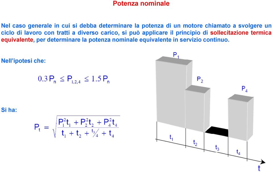 può applicare il principio di sollecitazione termica equivalente, per