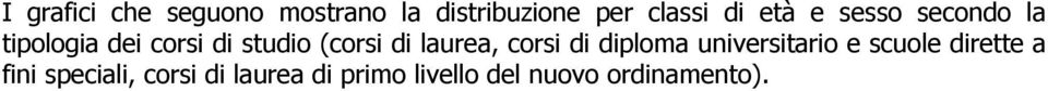 laurea, corsi di diploma universitario e scuole dirette a fini