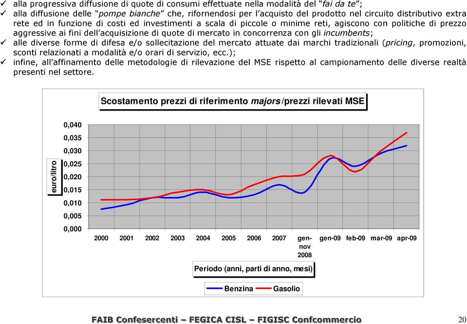 incumbents; alle diverse forme di difesa e/o sollecitazione del mercato attuate dai marchi tradizionali (pricing, promozioni, sconti relazionati a modalità e/o orari di servizio, ecc.